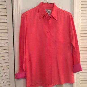 Lilly Pulitzer Coral Shirt/Tunic with Collar